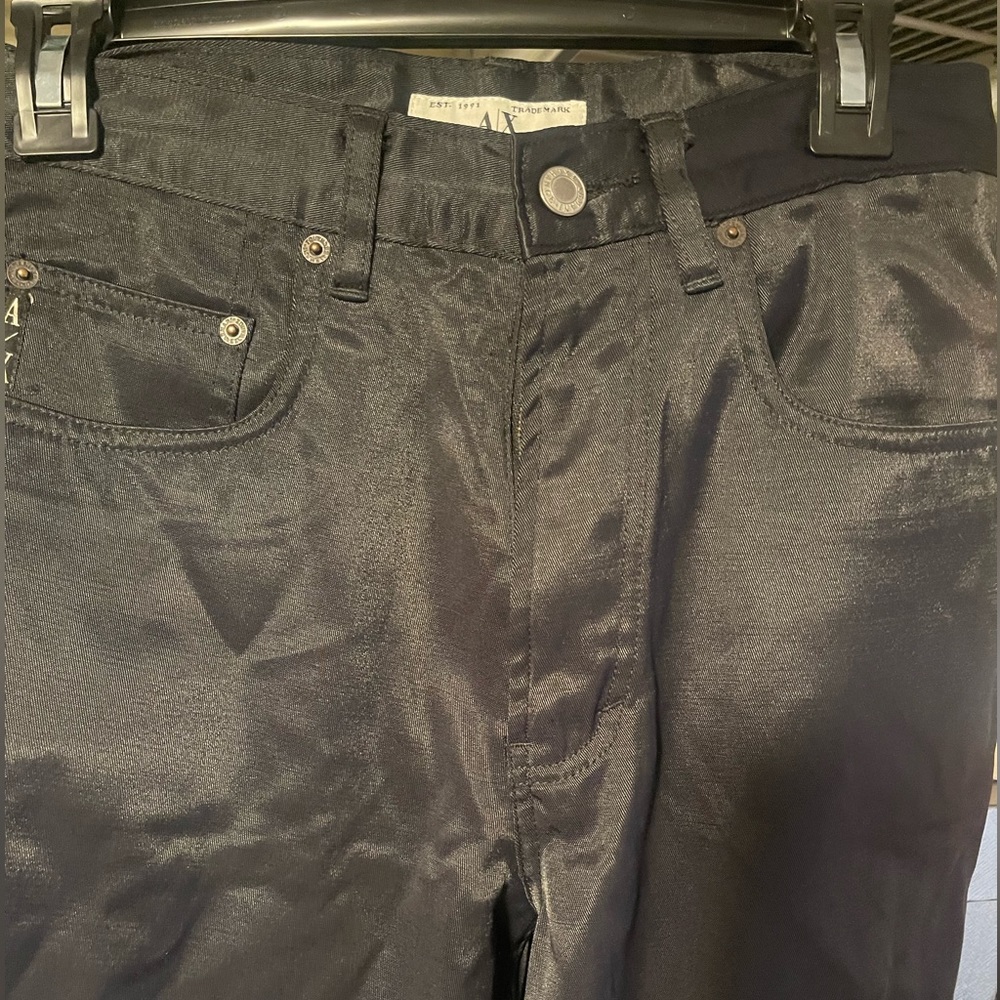 Armani Exchange Waxed Denim Pants size 31W 32L GREAT CONDITION AX
